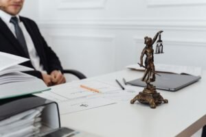 courtroom justice scales evidence