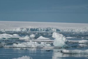 grounded icebergs Antarctica coast