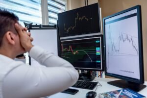 stock market trading floor stress